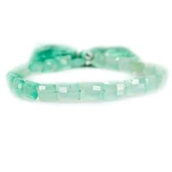 Chrysoprase Beads Faceted Rectangle - Beadsofcambay.com