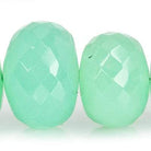 Chrysoprase Faceted Rondelle Beads, AAA Grade - Beadsofcambay.com