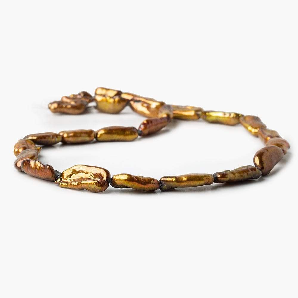 Copper Straight Drill Biwa Freshwater Pearl - Beadsofcambay.com