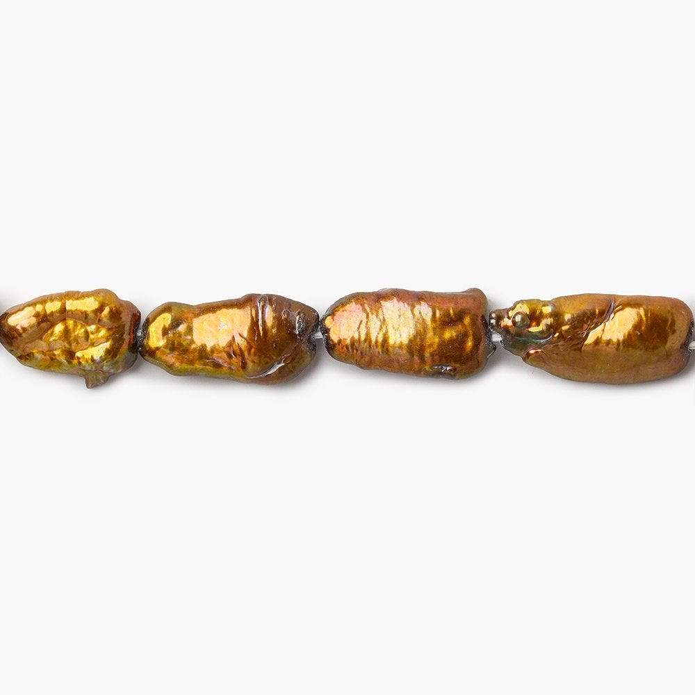 Copper Straight Drill Biwa Freshwater Pearl - Beadsofcambay.com