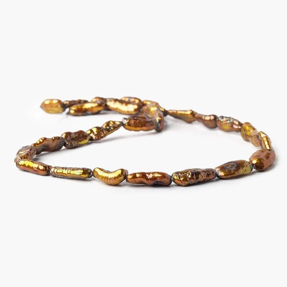 Copper Straight Drill Biwa Freshwater Pearls - Beadsofcambay.com