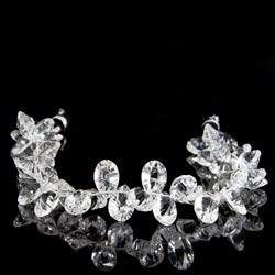 Crystal Quartz Beads Pear Briolette Concave Faceted Pavilion - Beadsofcambay.com