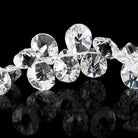 Crystal Quartz Beads Pear Briolette Concave Faceted Pavilion - Beadsofcambay.com