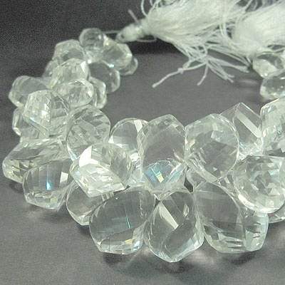 Crystal Quartz Twist - Beadsofcambay.com