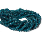 Dark Neon Apatite Plain Rondelle - Beadsofcambay.com