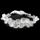 Frosted Crystal Quartz Plain Heart - Beadsofcambay.com