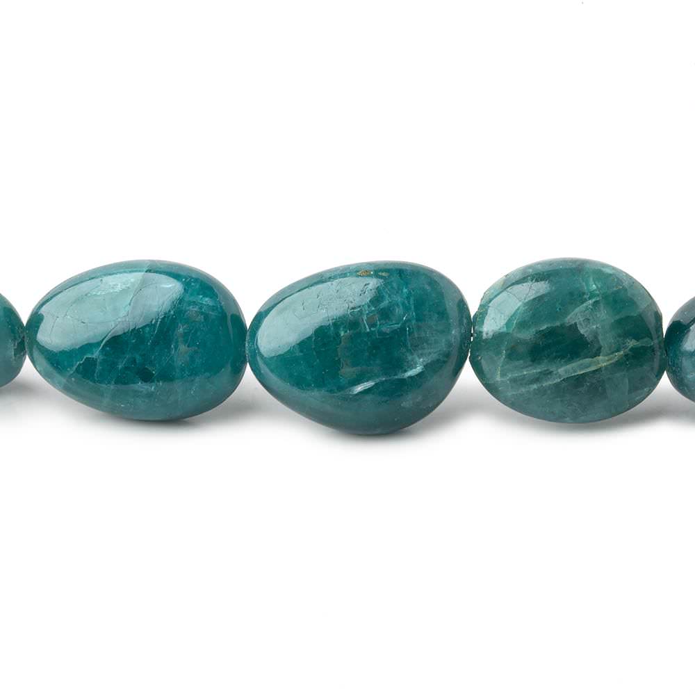 Grandidierite plain nuggets 17 inch 35 beads 7x6-17x13mm A grade - Beadsofcambay.com