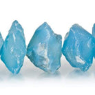 Grecian Blue Agate Beads Tumbled Hammer Faceted Discs - Beadsofcambay.com