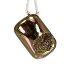 Green and Purple Iridescent Agate Drusy Focal Bead - Beadsofcambay.com