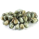 Green Cat's Eye Quartz Faceted Tear Drop Briolette Beads - Beadsofcambay.com