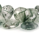 Green Tourmalinated Quartz Heart Briolette - Beadsofcambay.com