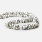 Grey Center Drill Keshi Freshwater Pearl - Beadsofcambay.com