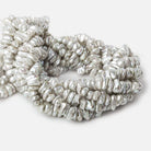 Grey Center Drill Keshi Freshwater Pearl - Beadsofcambay.com