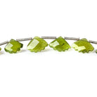 Idocrase Top Drilled Faceted Fan Shape - Beadsofcambay.com