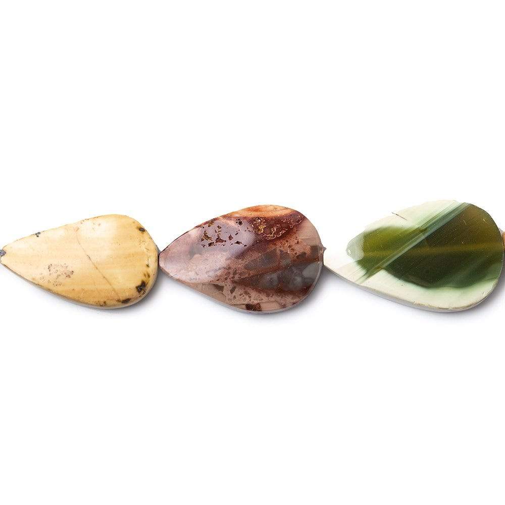 Imperial Jasper Straight Drill Pear - Beadsofcambay.com