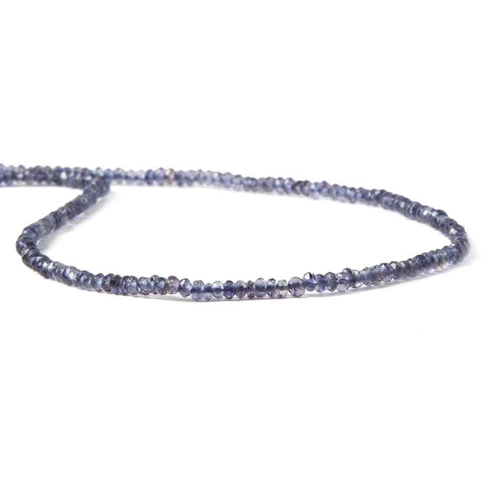 Iolite Beads Faceted Rondelle - Beadsofcambay.com