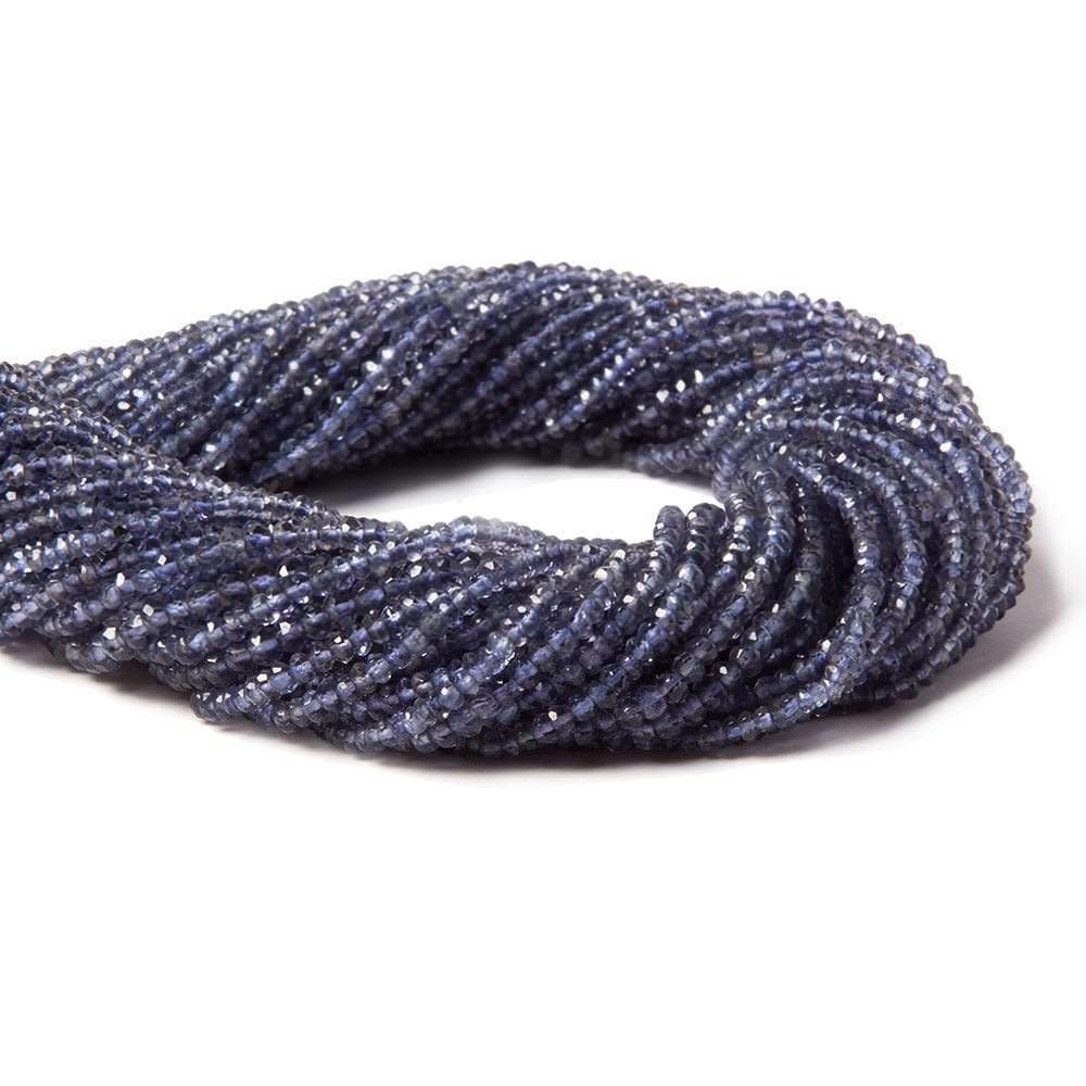 Iolite Beads Faceted Rondelle - Beadsofcambay.com