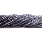 Iolite Beads Shaded Faceted Rondelle - Beadsofcambay.com