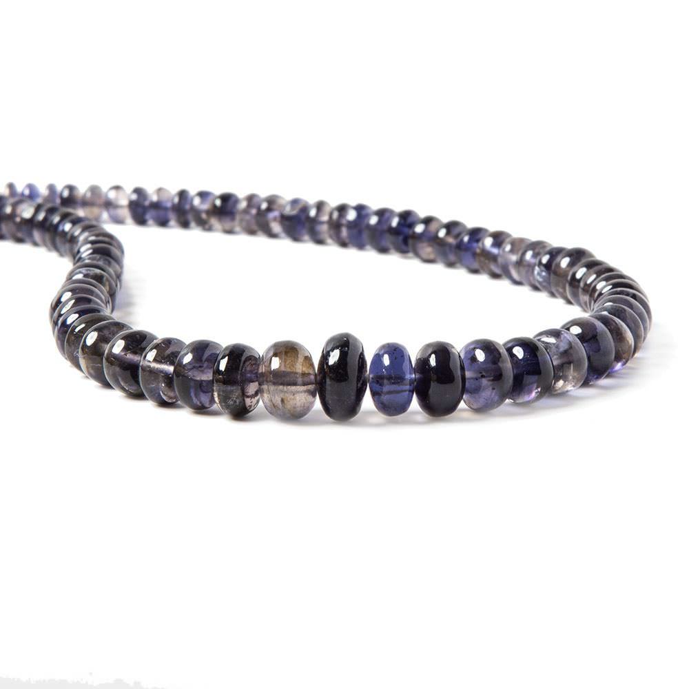 Iolite Plain Rondelle - Beadsofcambay.com