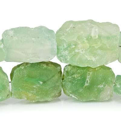 Kiwi Green Agate Beads Hammer Faceted Rectangles, Set of 2 - Beadsofcambay.com