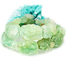 Kiwi Green Agate Beads Hammer Faceted Rectangles, Set of 2 - Beadsofcambay.com