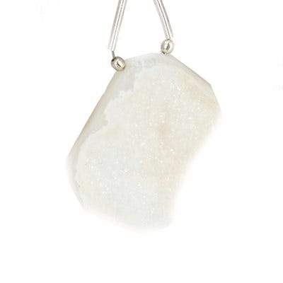 Latte & Off White Drusy Focal Bead Free Shape - Beadsofcambay.com