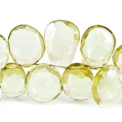 Lemon Quartz Beads Top Drill Freeshape - Beadsofcambay.com