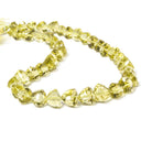 Lemon Quartz Straight Drilled Trillion - Beadsofcambay.com