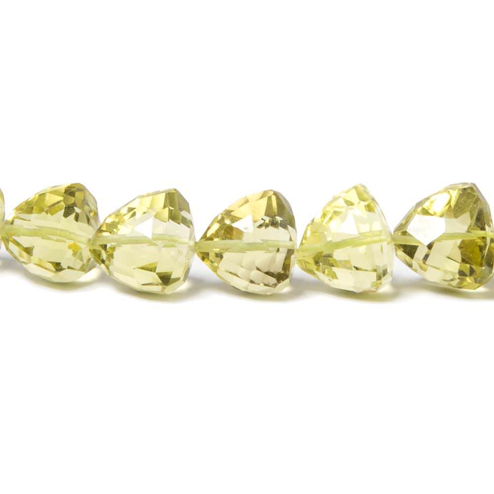 Lemon Quartz Straight Drilled Trillion - Beadsofcambay.com