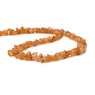 Mandarin Garnet Beads Plain Nugget Chips - Beadsofcambay.com