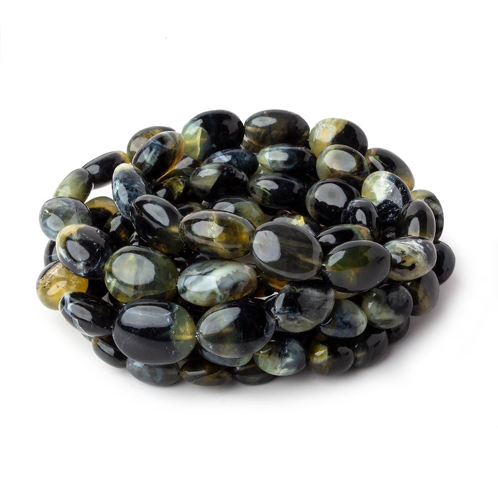 Mexican BiColor Fire Opal plain nuggets 18 inch 44 beads 6x5x3-16x11x8mm - Beadsofcambay.com