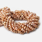 Mocha Center Drill Keshi Freshwater Pearl - Beadsofcambay.com