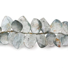 Moss Aquamarine Faceted Free Form & Marquise Beads 7.5 inch 56 pieces - Beadsofcambay.com