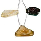 Multi Color Agate Drusy Focal Bead Free Shape, Set Of 3 - Beadsofcambay.com