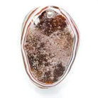 Multi-Color Agate Drusy Focal Bead with Drill Hole - Beadsofcambay.com