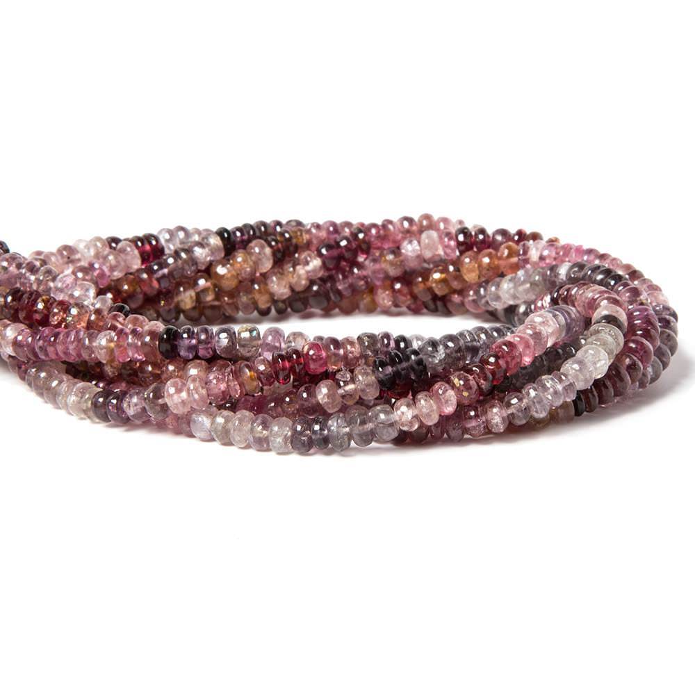 Multi-colored Spinel Plain Rondelles - Beadsofcambay.com