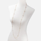 Multi Gemstone Faceted Nugget Vermeil Bezel Chain Necklace - Beadsofcambay.com