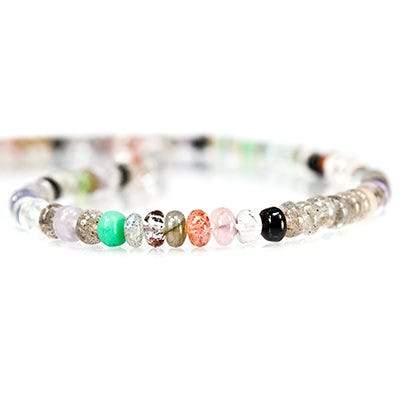 Multi Gemstone Plain Rondelle Beads - Beadsofcambay.com