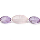 Multi HydroQuartz concave checkerboard faceted marquise 16 inch 29 beads 14x8mm - 20x11mm - Beadsofcambay.com