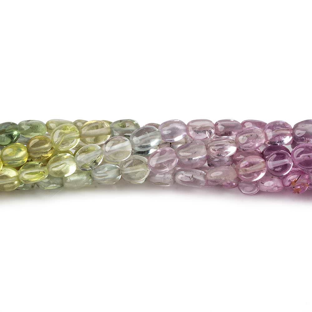 Multi Sapphire plain nuggets 18 inch 120 beads GF 3x3-4.5x3.5mm - Beadsofcambay.com