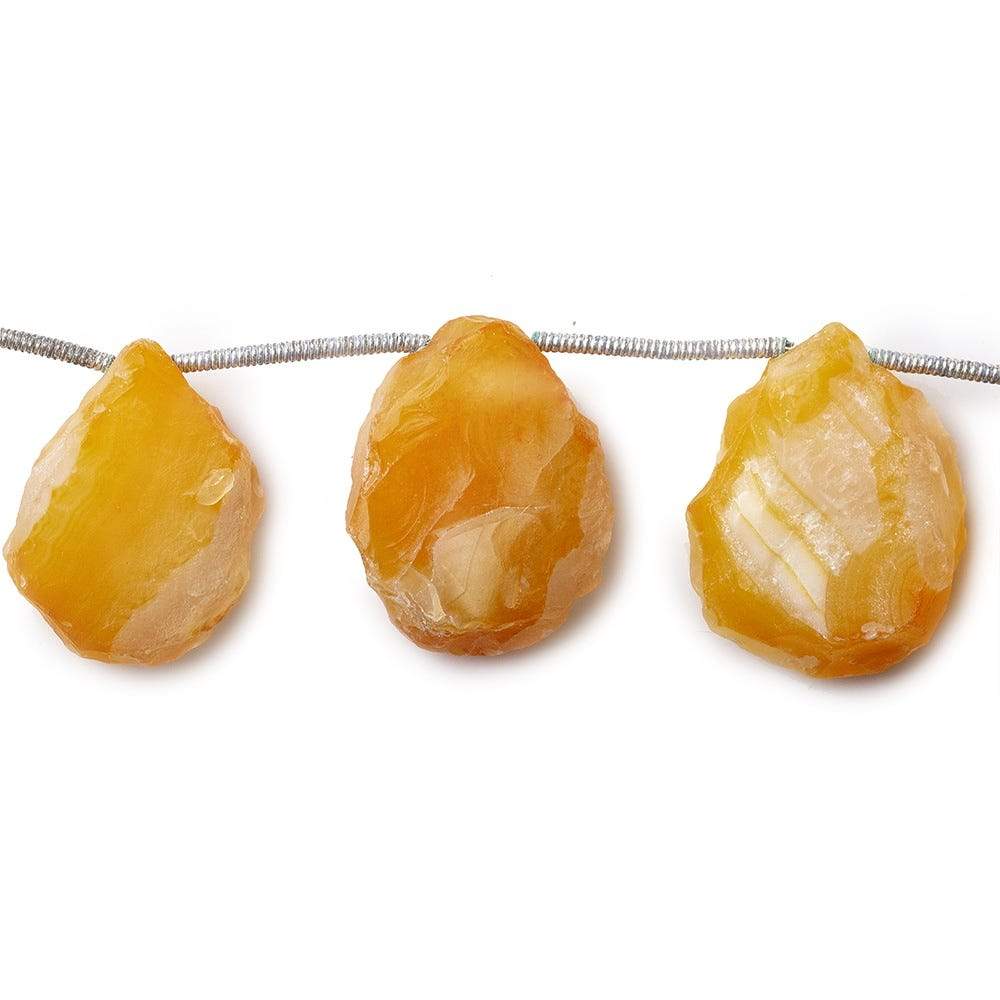 Nectar Agate Beads Hammer Faceted Pear - Beadsofcambay.com