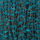 Neon Apatite chips Black Gold on Silver .925 sold by the foot 40 beads per - Beadsofcambay.com