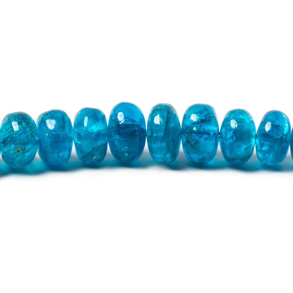 Neon Apatite Plain Rondelle Beads - Beadsofcambay.com