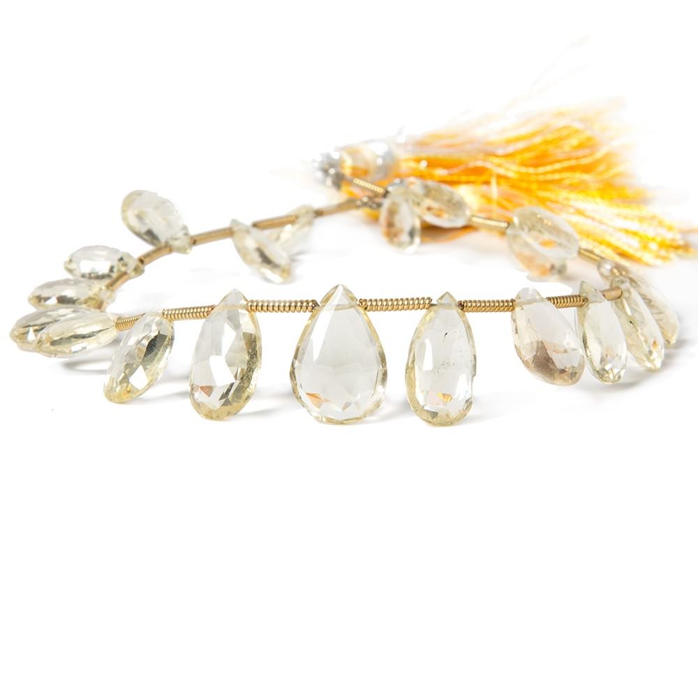 Oregon Sunstone Pear Briolette - Beadsofcambay.com