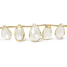 Oregon Sunstone Pear Briolette - Beadsofcambay.com