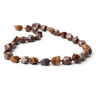 Pietersite side drilled faceted nuggets 16 inch 31 beads 11x9x7-14x10x9mm - Beadsofcambay.com