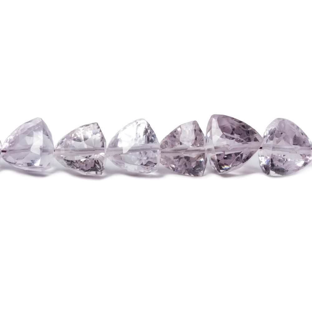 Pink Amethyst Straight Drill Trillion - Beadsofcambay.com