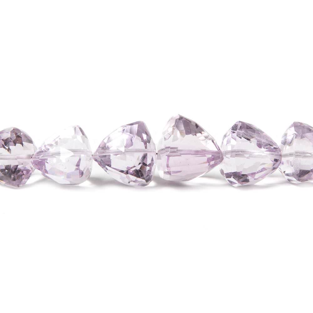 Pink Amethyst Straight Drilled Trillion - Beadsofcambay.com