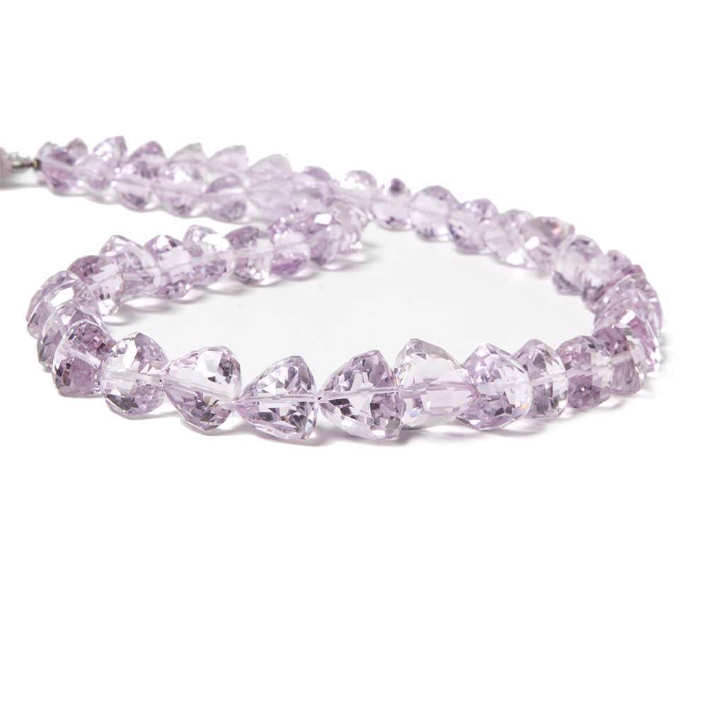 Pink Amethyst Straight Drilled Trillion - Beadsofcambay.com