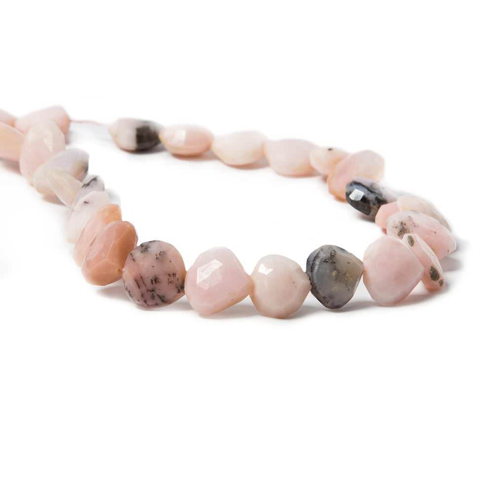 Pink Peruvian Opal Beads Straight Drill Heart - Beadsofcambay.com